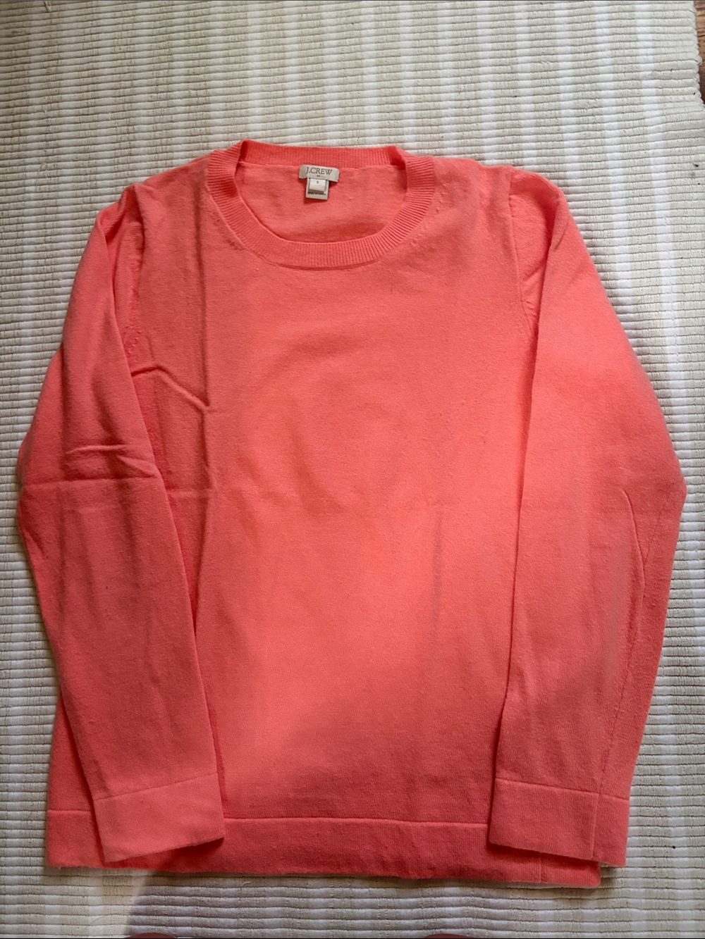 J. Crew Coral Crewneck Sweater - Womens  Lightweight Knit